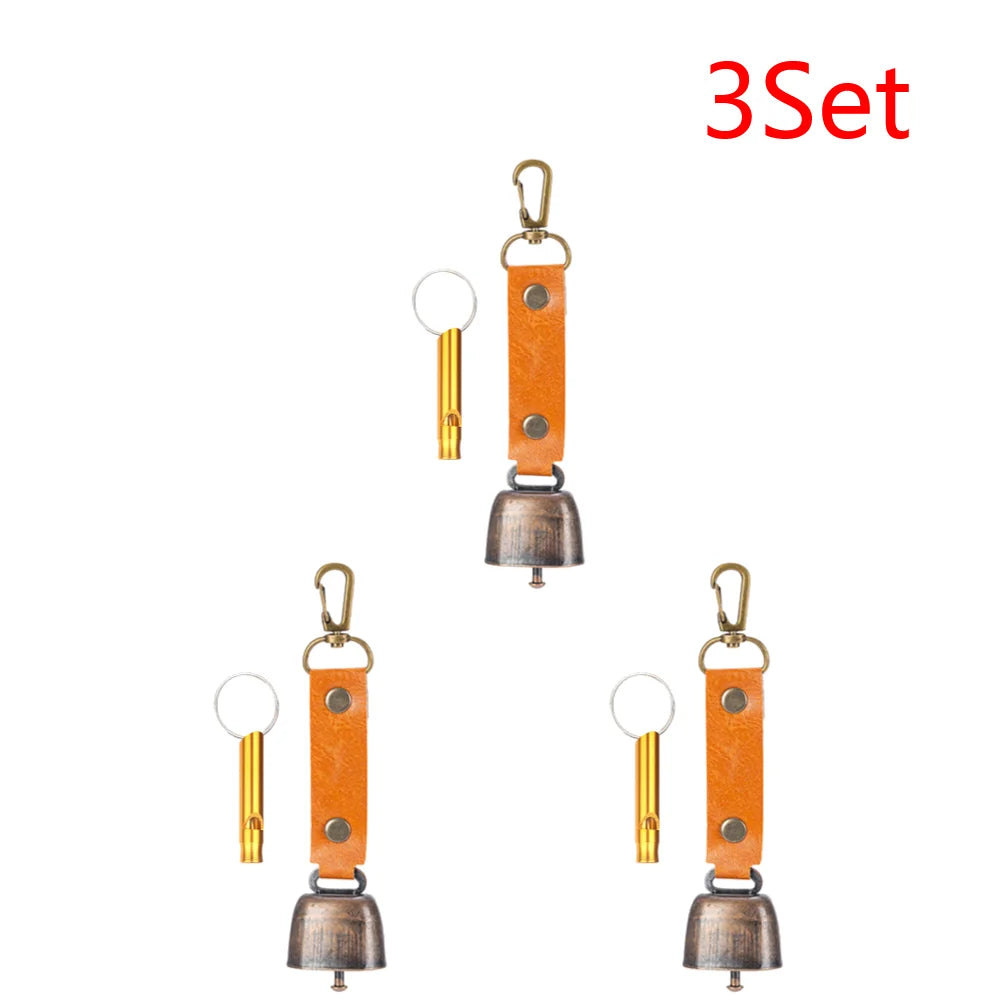 Loud Bear Bell with Emergency Whistle – 2–10 Set