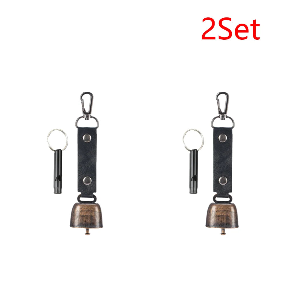Loud Bear Bell with Emergency Whistle – 2–10 Set
