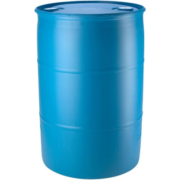 55-Gallon Blue Water Barrel