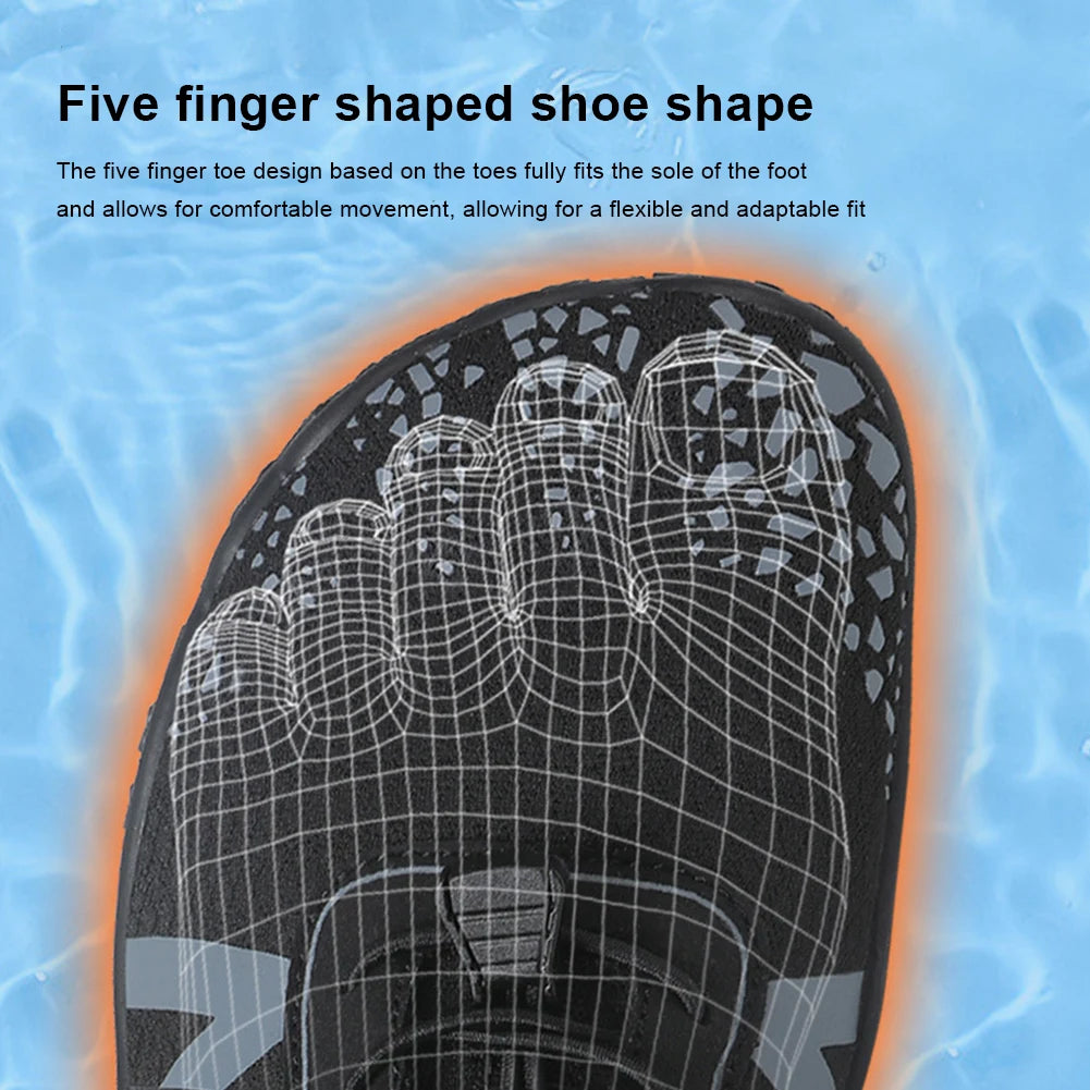 Water Shoes Barefoot Beach Sandals Breathable Upstream Aqua Shoes Qiuck Drying Surfing Snorkeling Shoes Beach Swimming Footwear