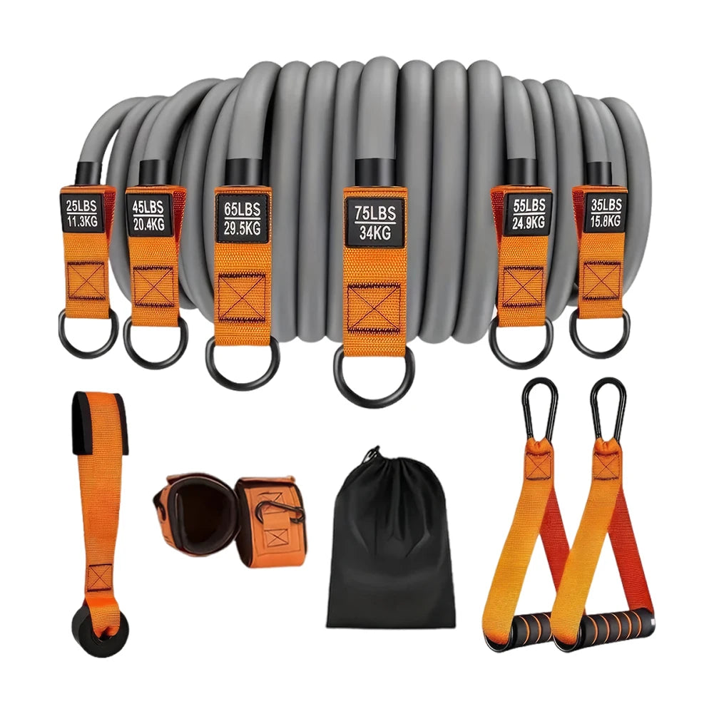 Resistance Bands Set – Exercise Bands with Handles for Home Workouts