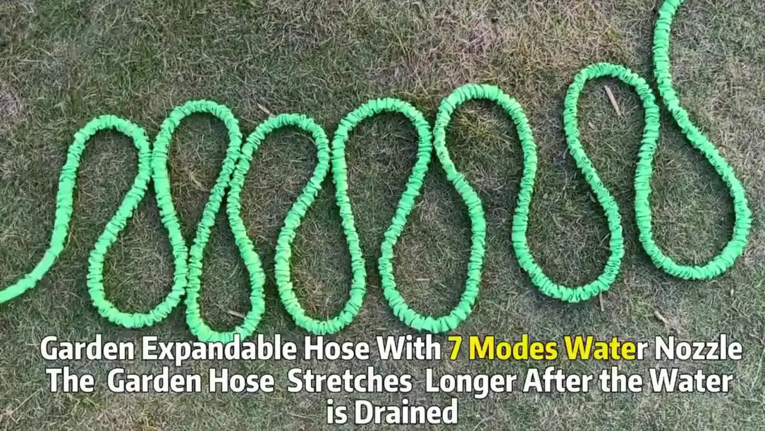 7-Function Water Spray Gun with Expandable Hose