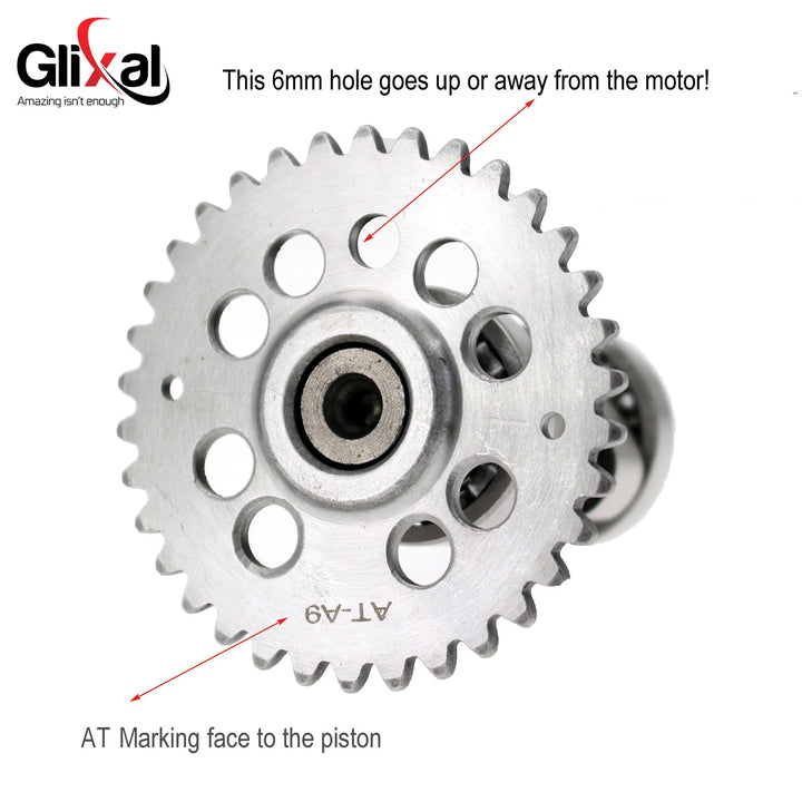 Glixal High-Performance Racing Camshaft – GY6 125cc/150cc for 152QMI & 157QMJ Scooters/ATVs (A8–A15)