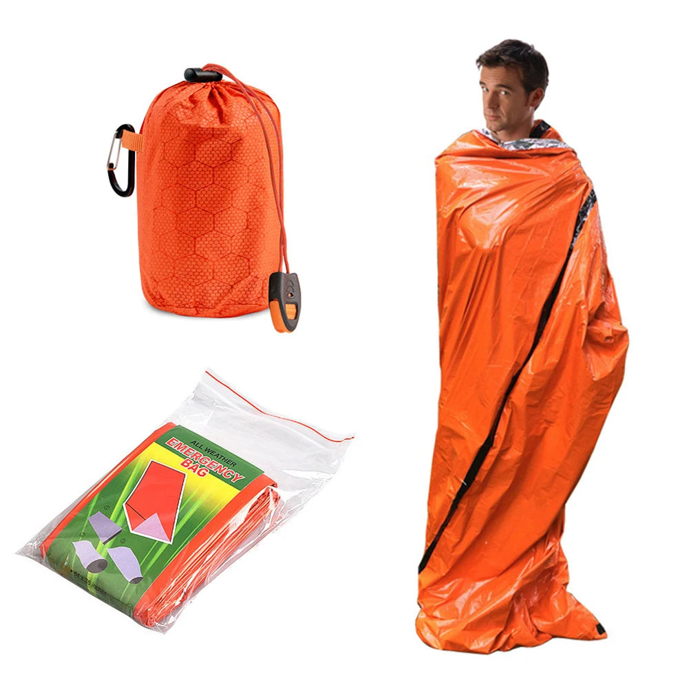 Portable Thermal Survival Blanket Sleeping Bag