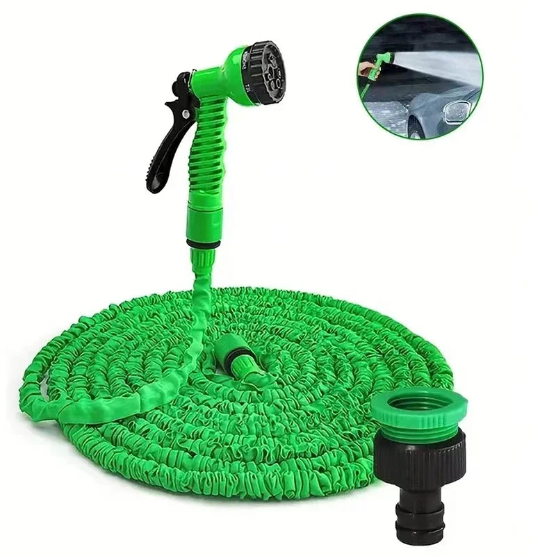 7-Function Water Spray Gun with Expandable Hose