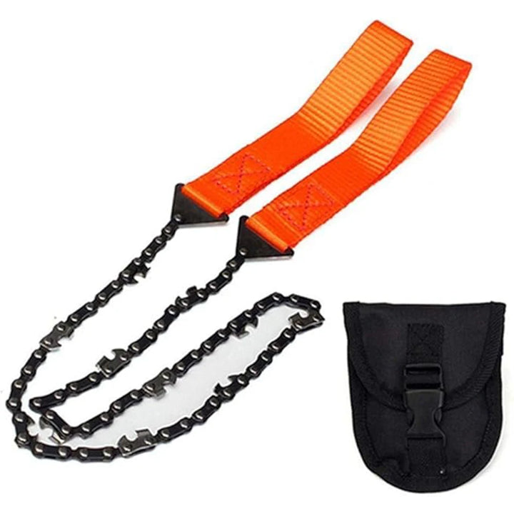 24-Inch Pocket Chain Saw – Portable Hand Saw for Camping, Survival, Hunting & Tree Cutting