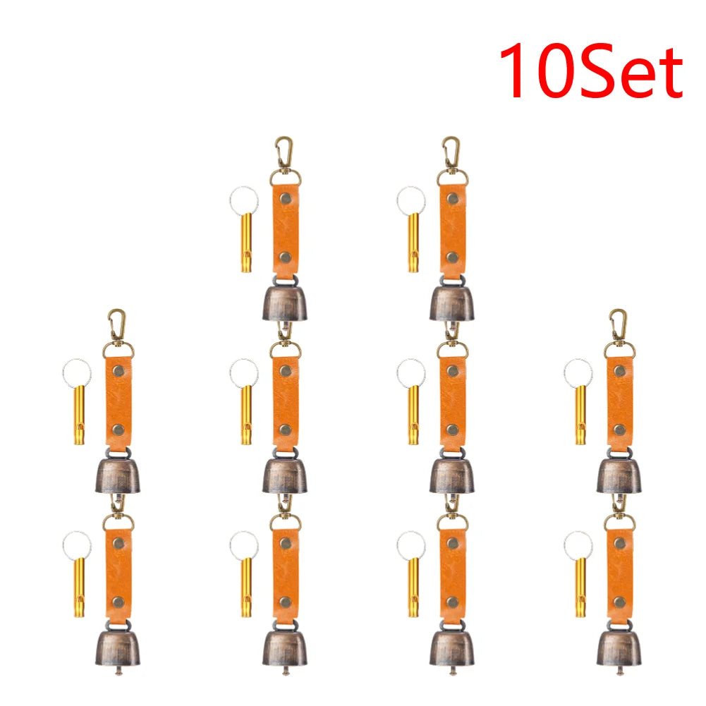 Loud Bear Bell with Emergency Whistle – 2–10 Set