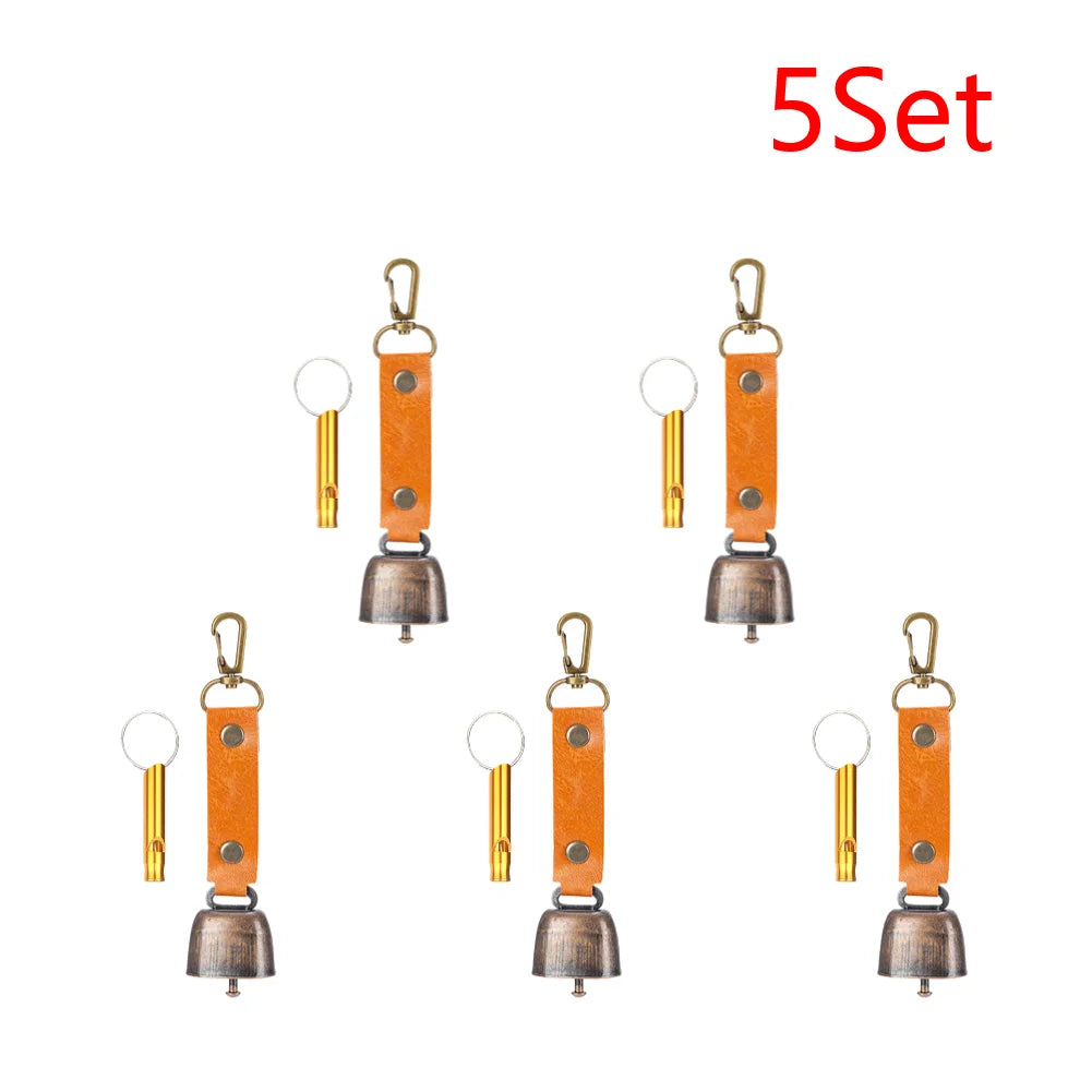 Loud Bear Bell with Emergency Whistle – 2–10 Set