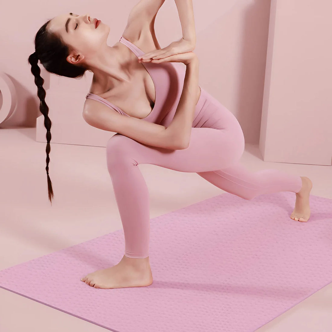 Non-Slip Yoga & Fitness Mat – 3/4/6mm Thick for Home or Travel