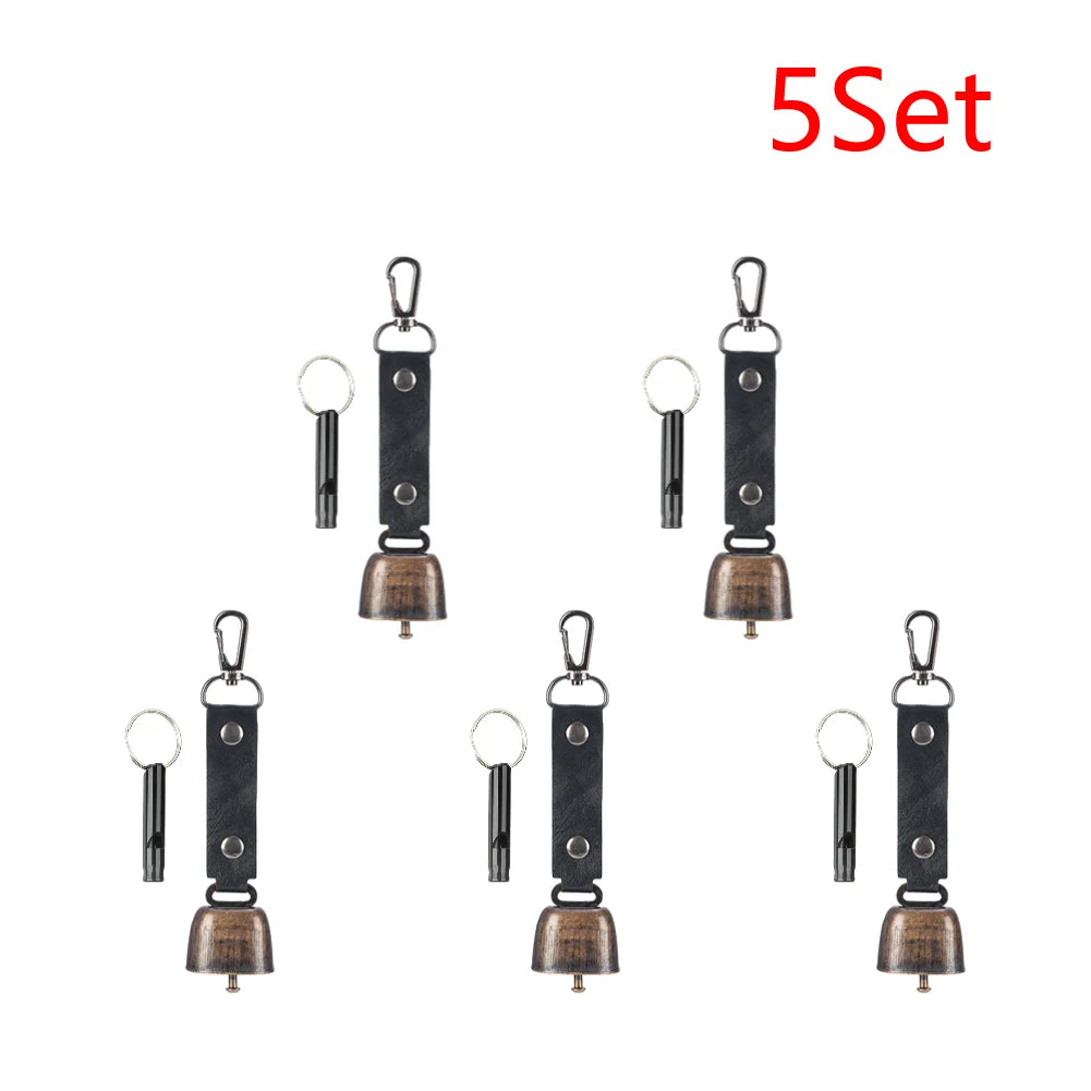 Loud Bear Bell with Emergency Whistle – 2–10 Set