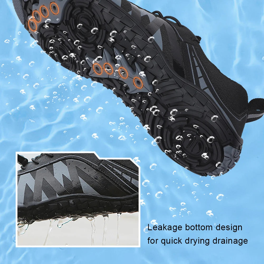 Water Shoes Barefoot Beach Sandals Breathable Upstream Aqua Shoes Qiuck Drying Surfing Snorkeling Shoes Beach Swimming Footwear