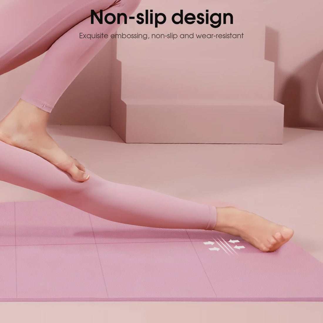 Non-Slip Yoga & Fitness Mat – 3/4/6mm Thick for Home or Travel