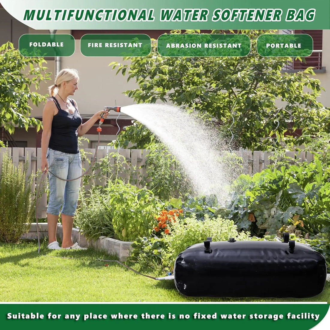 142-Gallon Foldable Water Bladder Storage Tank