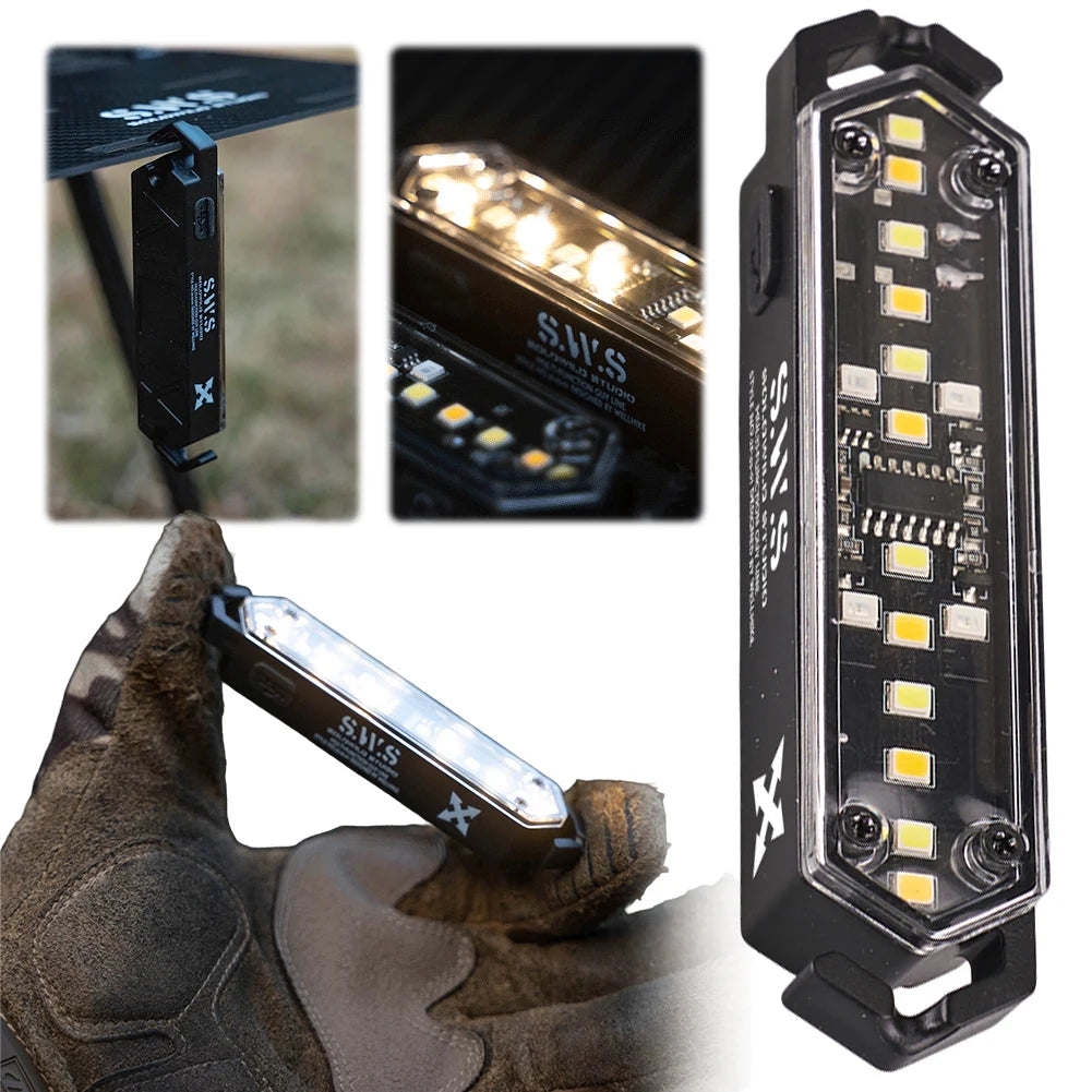 Type-C Rechargeable Tent String Light with Warning Mode