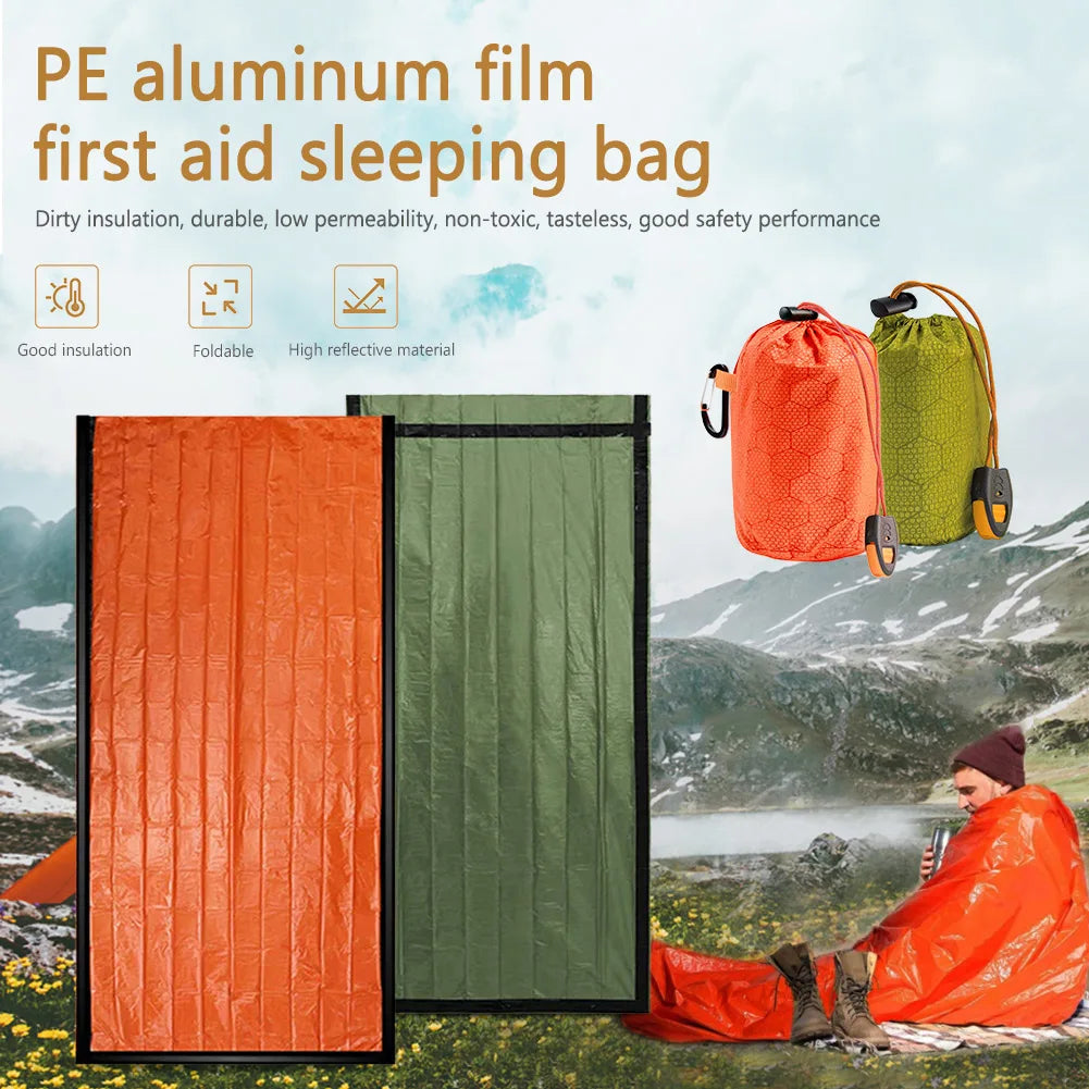 Portable PE Aluminum Sleeping Pad & Survival Blanket