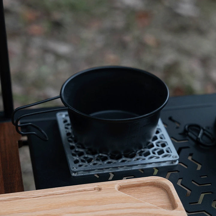 Double-Layer Stainless Steel Camping Insulation Mat