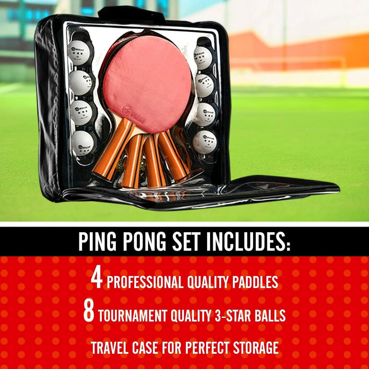 Portable Ping Pong Paddle Set