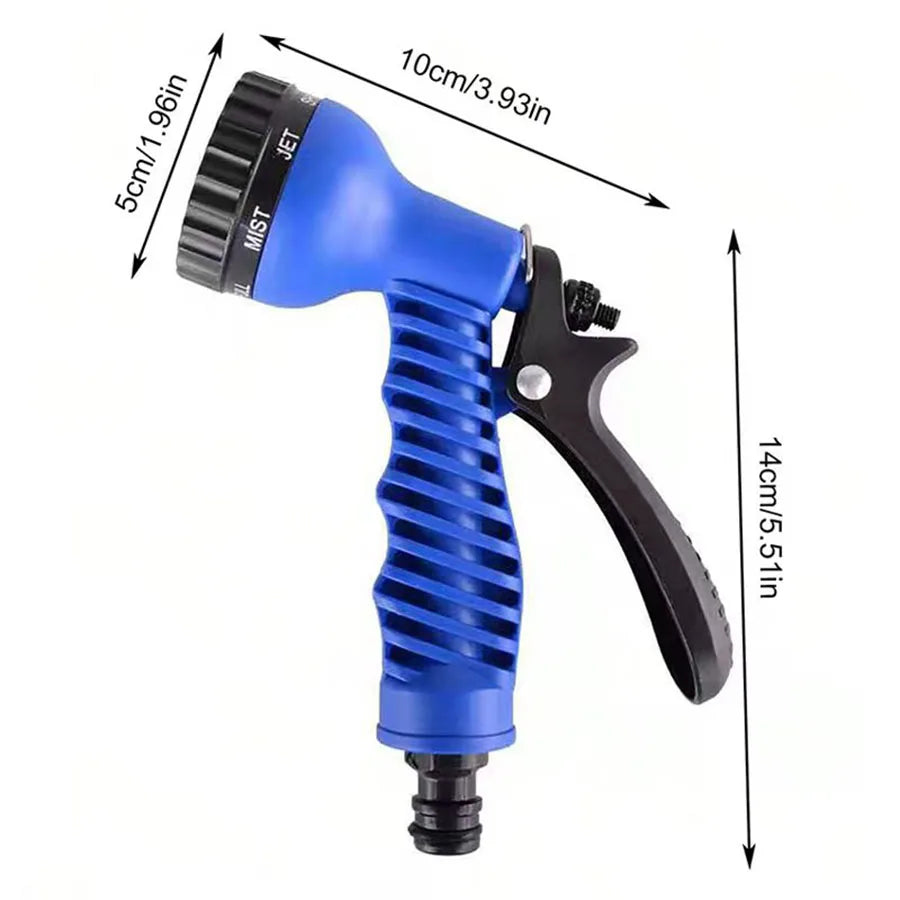 7-Function Water Spray Gun with Expandable Hose