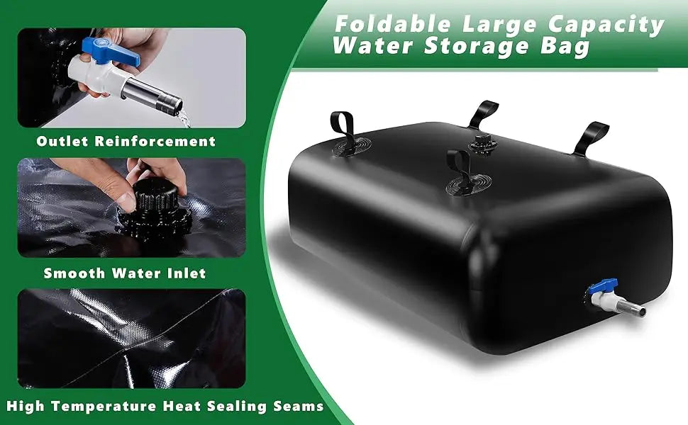142-Gallon Foldable Water Bladder Storage Tank