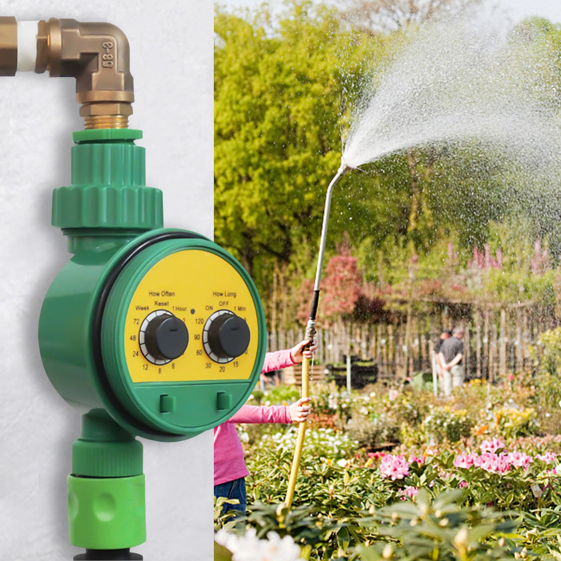 Digital Garden Water Timer – No Pressure Required