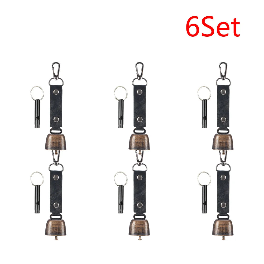 Loud Bear Bell with Emergency Whistle – 2–10 Set