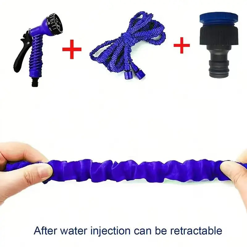 7-Function Water Spray Gun with Expandable Hose