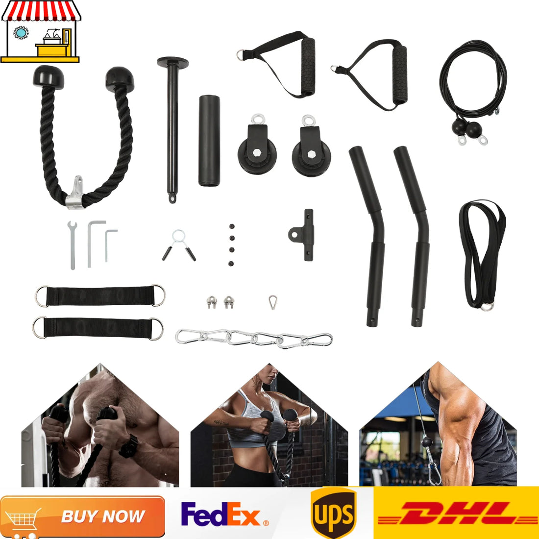 Adjustable Cable Pulley System