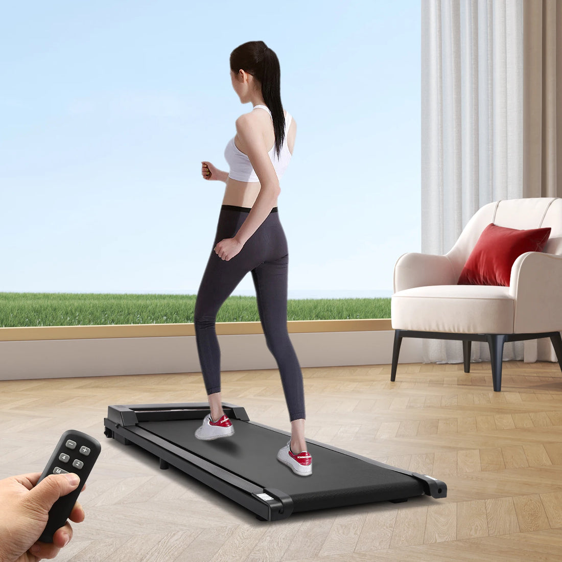 2-in-1 Under Desk Walking Treadmill