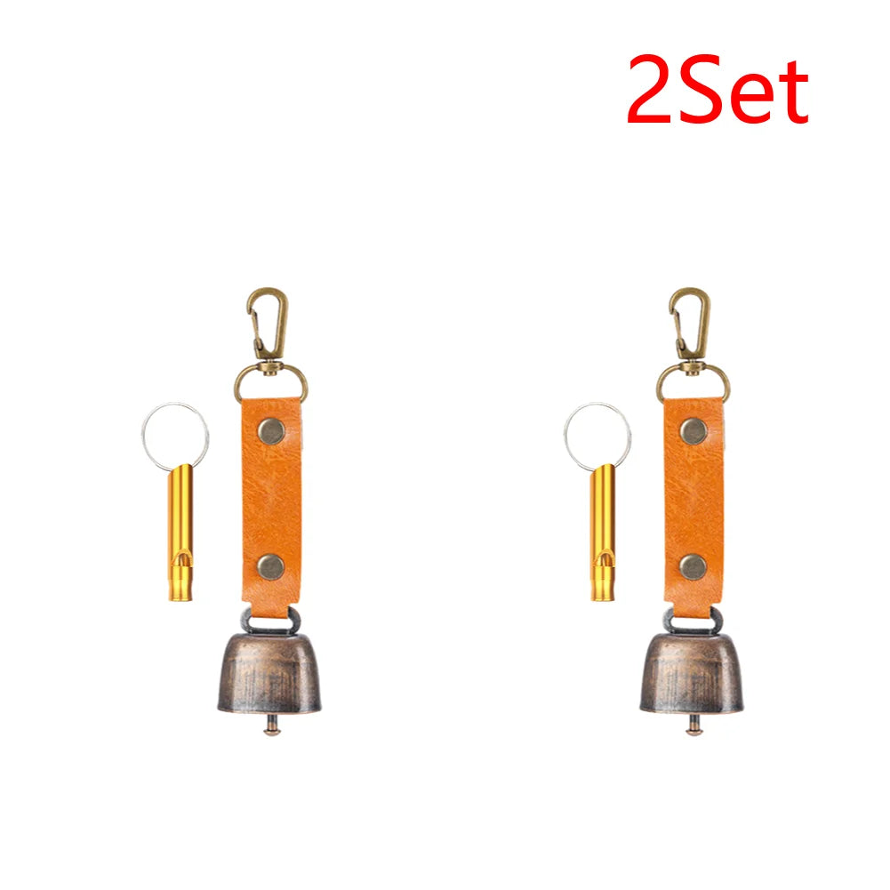 Loud Bear Bell with Emergency Whistle – 2–10 Set