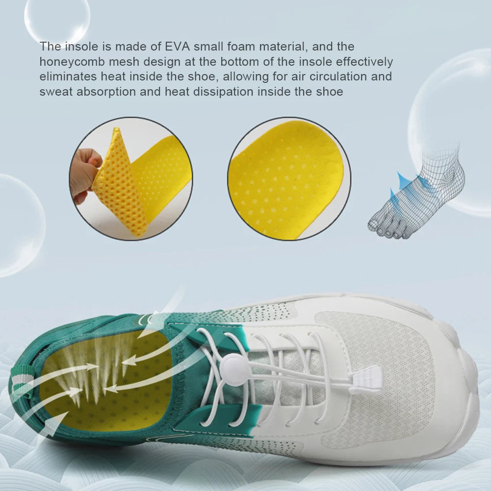 Water Shoes Upstream Aqua Shoes Qiuck Drying Sports Trainning Sneakers Non-Slip Lightweight Hiking Shoes Beach Swimming Footwear